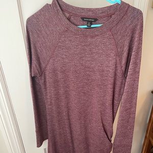 Banana Republic rouched long sleeve dress